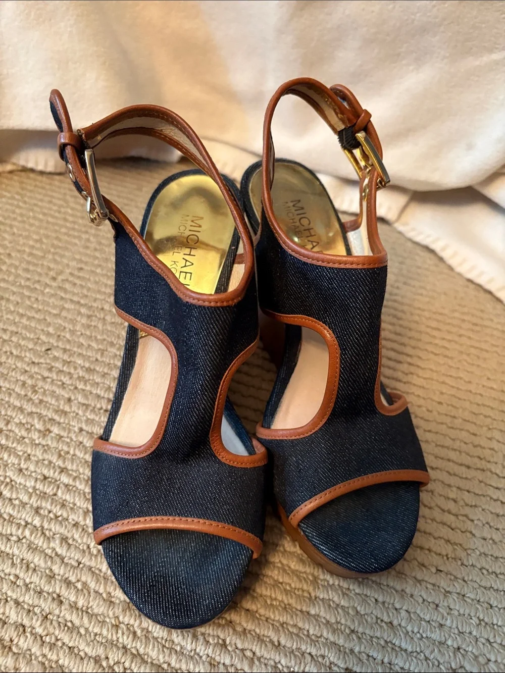 Michael Kors Denim Wedges